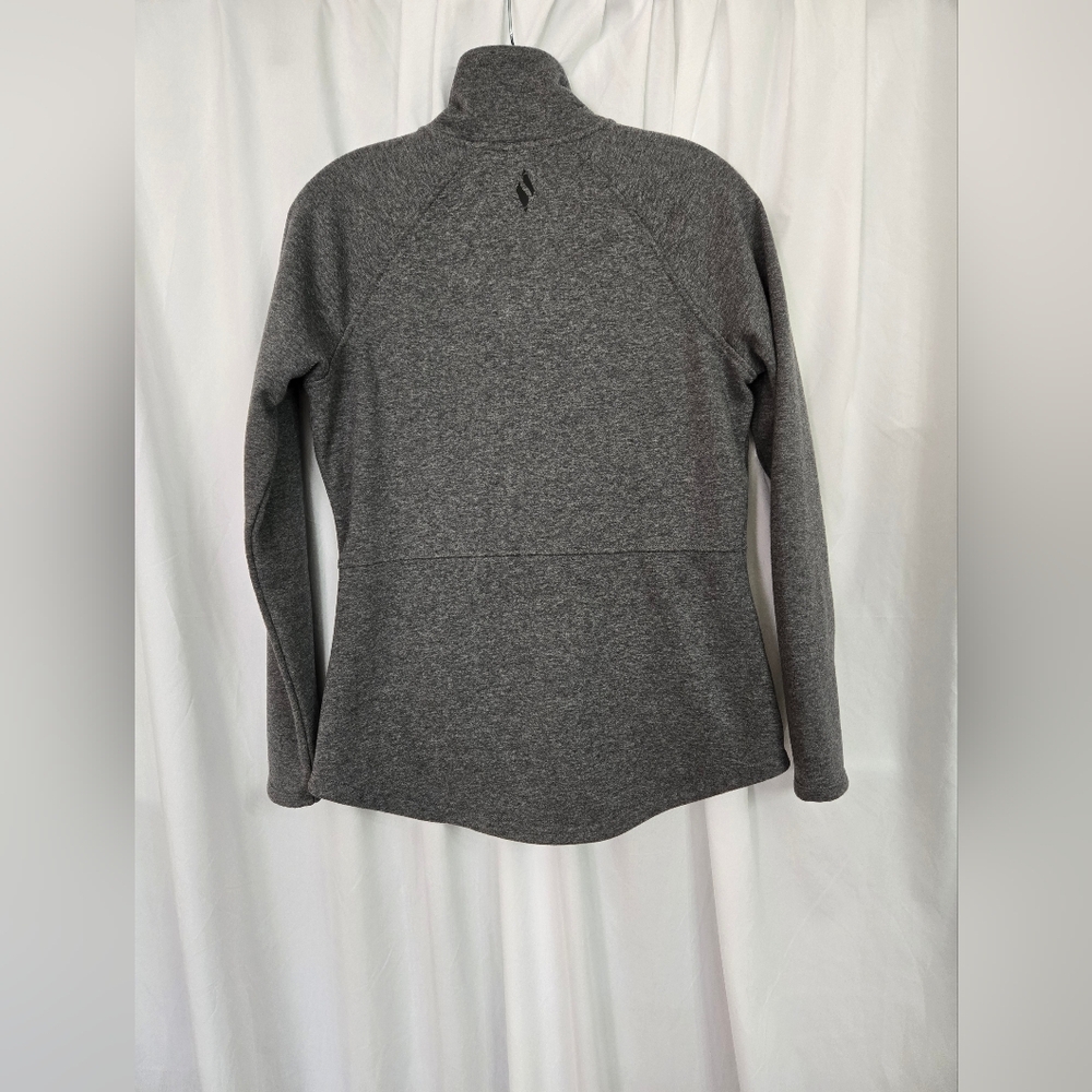 Skechers Gray Women's Full Zip Jersey Fall Mock Neck Jacket Size S - Picture 3 of 8